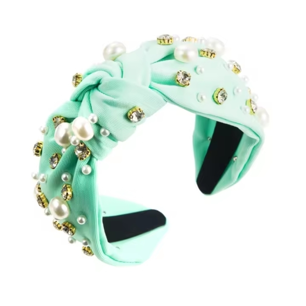 Embellished Mint Green Headband